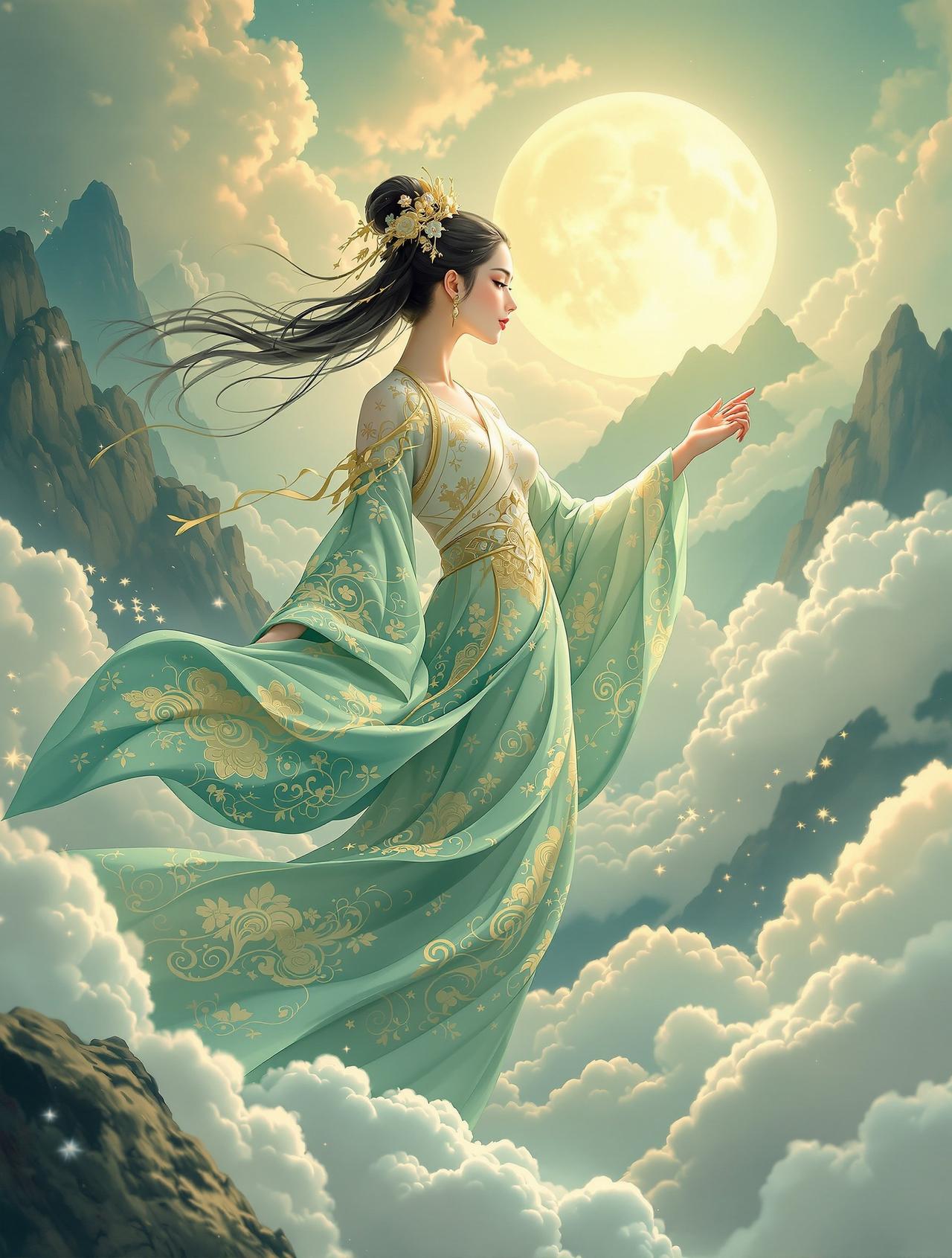 AI黄豆短剧《风华录》海报 - 古装、奇幻题材短剧