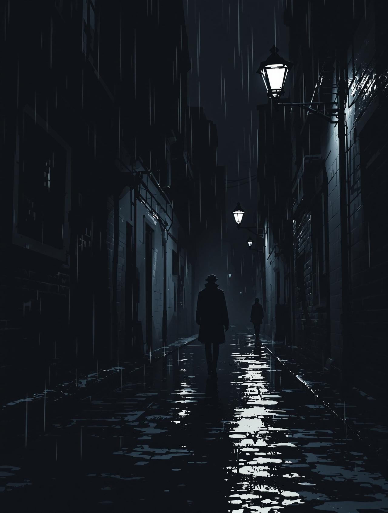 AI黄豆短剧《暗夜追踪》海报 - 悬疑、逆袭题材短剧